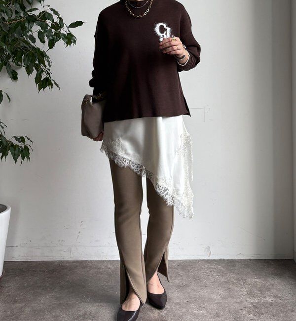  「【新色追加/WEB限定】フェザーロゴニット」|ニット・セーター|