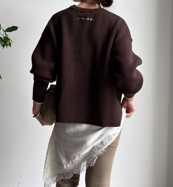  「【新色追加/WEB限定】フェザーロゴニット」|ニット・セーター|