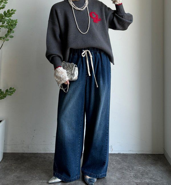  「【新色追加/WEB限定】フェザーロゴニット」|ニット・セーター|