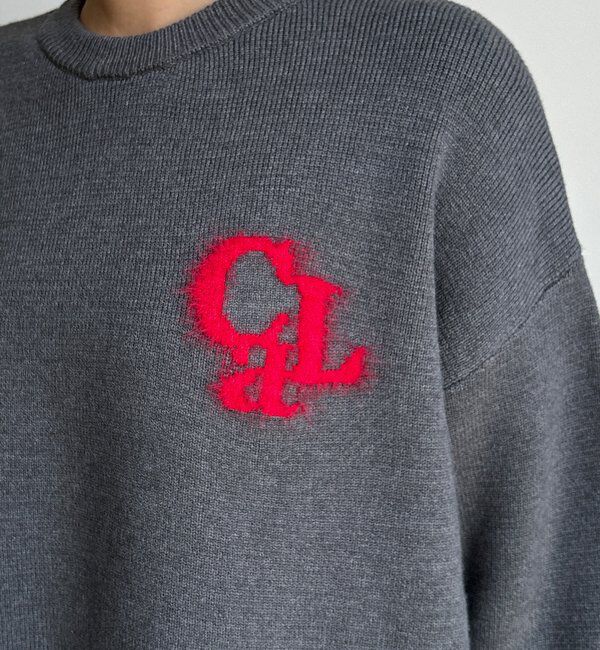  「【新色追加/WEB限定】フェザーロゴニット」|ニット・セーター|