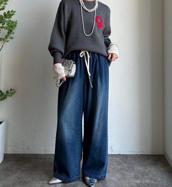  「【新色追加/WEB限定】フェザーロゴニット」|ニット・セーター|