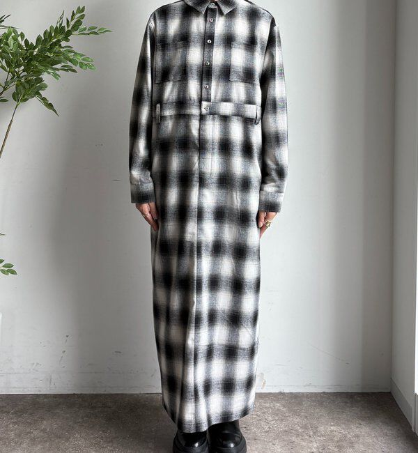  「オンブレチェックワンピース」|ワンピース|