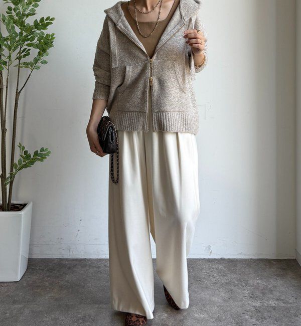  「ホイップヤーンジップフーディー」|カーディガン|