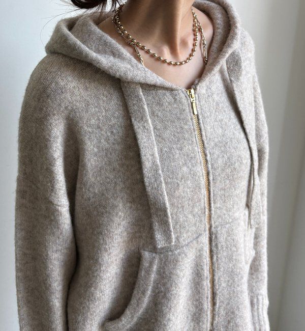  「ホイップヤーンジップフーディー」|カーディガン|