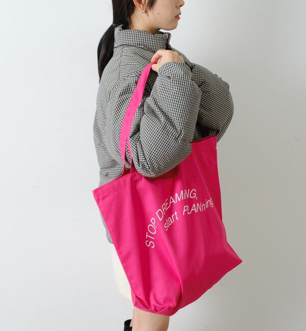  「【WHIMSIC】シェンタスティック スタジオシルクスクリーンプリントBAG」|トートバッグ|ピンク