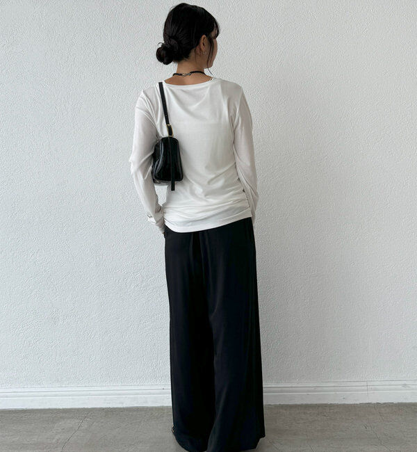  「【MYSELFbyRD（マイセルフバイリヴドロワ）】baseLongTee」|Tシャツ・カットソー|