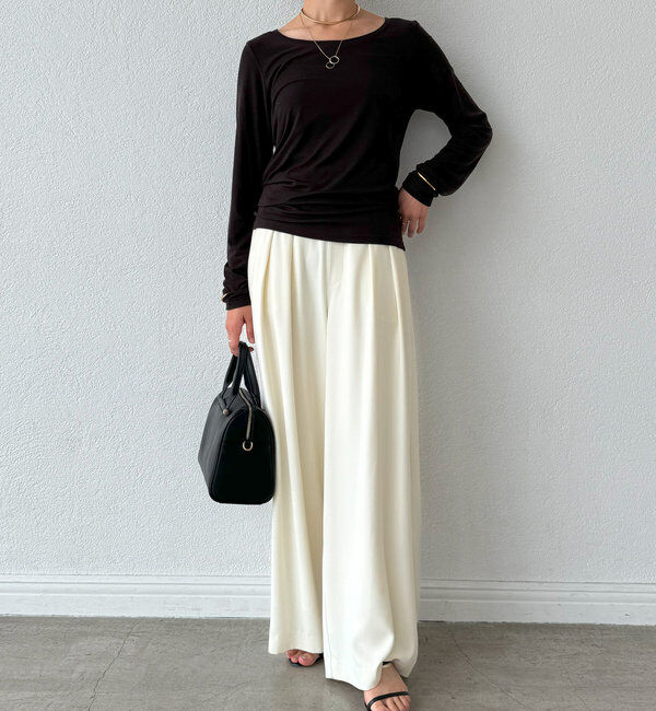  「【MYSELFbyRD（マイセルフバイリヴドロワ）】baseLongTee」|Tシャツ・カットソー|