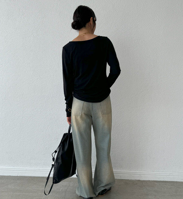  「【MYSELFbyRD（マイセルフバイリヴドロワ）】baseLongTee」|Tシャツ・カットソー|