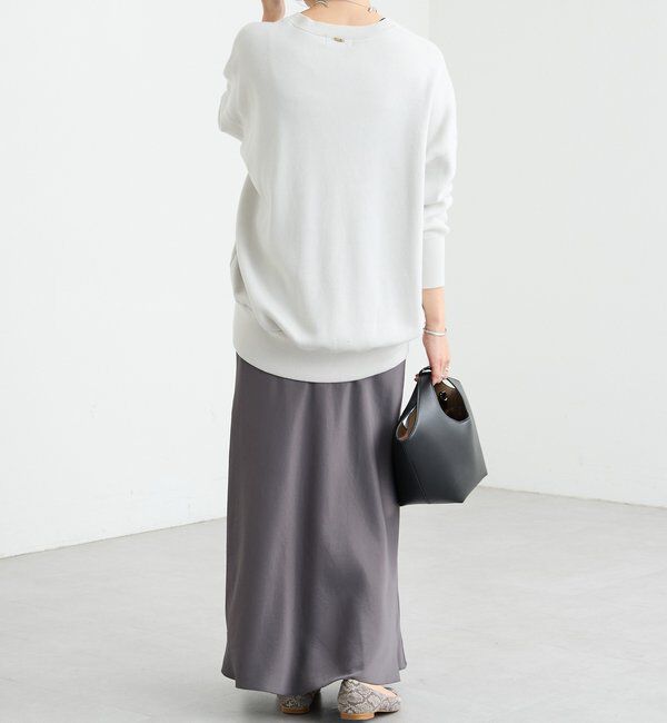  「【セットアップ対応】コットンスムースラウンドヘムニット」|ニット・セーター|