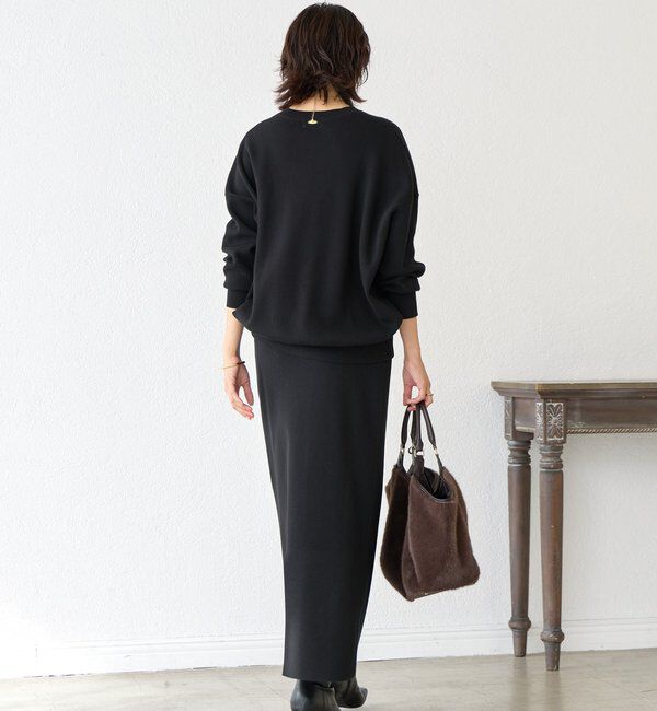  「【セットアップ対応】コットンスムースラウンドヘムニット」|ニット・セーター|