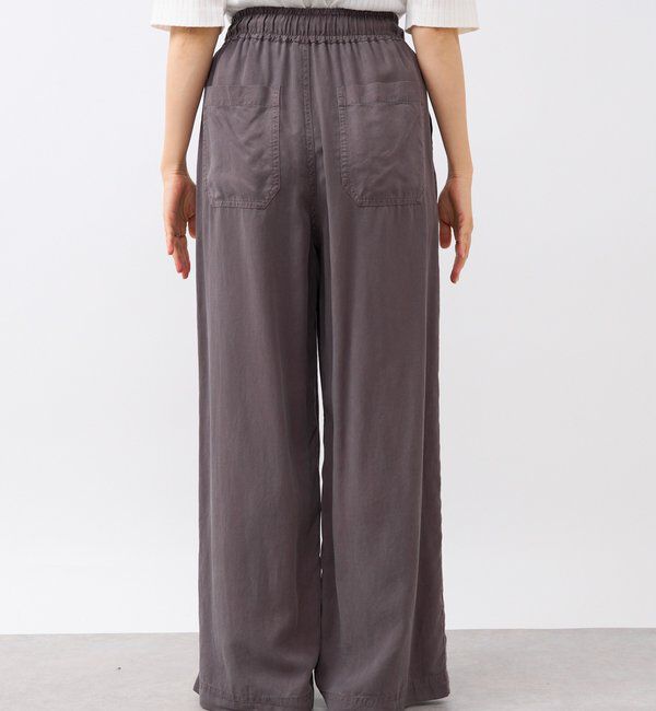  「【セットアップ可能】ガーメントダイワイドパンツ」|チノ|