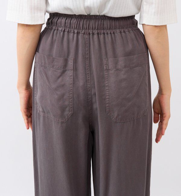  「【セットアップ可能】ガーメントダイワイドパンツ」|チノ|