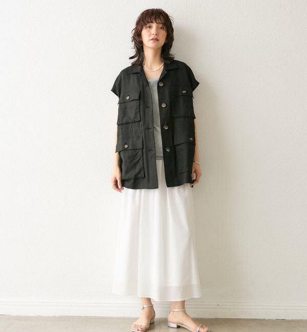  「【コーデのポイントに】ラメリブタンクトップ」|キャミソール|