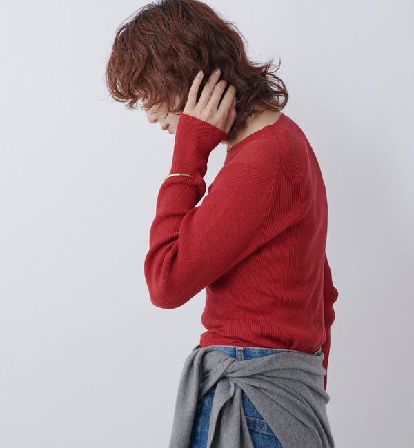  「【MONN.:.(モン)】RIB KNIT」|ニット・セーター|