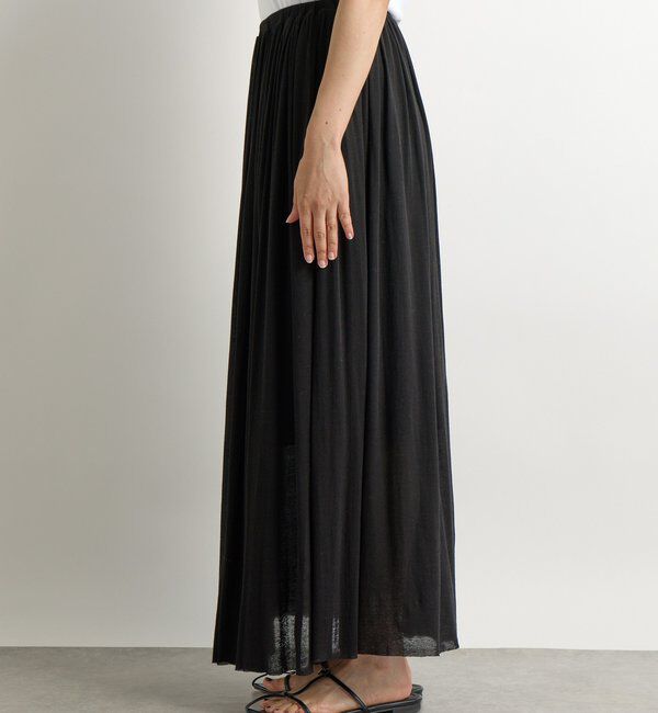  「【上品な印象に】シアーフライスギャザースカート」|スカート|