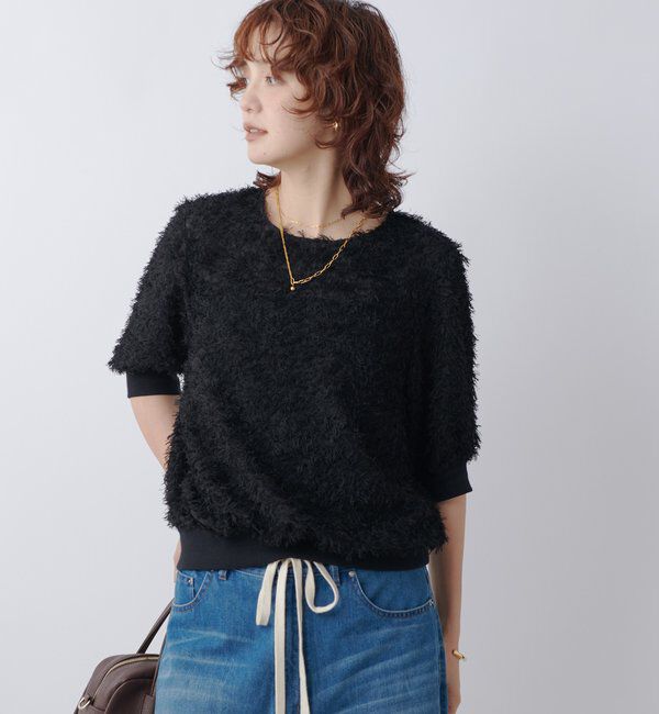  「【着映え】リブ付きフリンジブラウス」|シャツ・ブラウス|