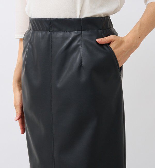  「合皮タイトスカート」|スカート|