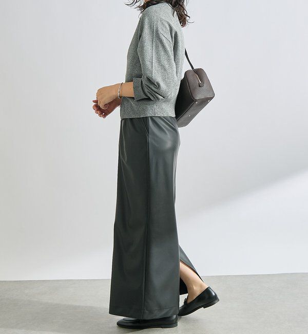  「合皮タイトスカート」|スカート|