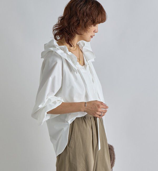  「【リバイバル】ドロストフリルカラーブラウス」|シャツ・ブラウス|