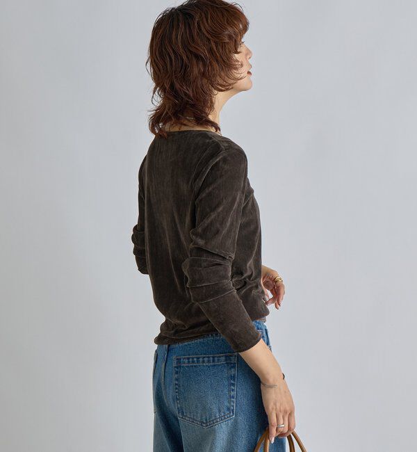  「【シーズンムード高まる】フロッキーチュールロンTee」|Tシャツ・カットソー|