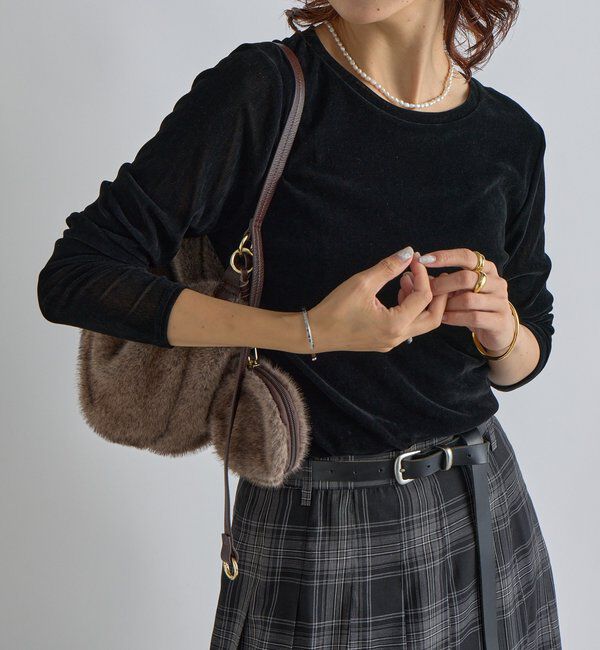  「【シーズンムード高まる】フロッキーチュールロンTee」|Tシャツ・カットソー|