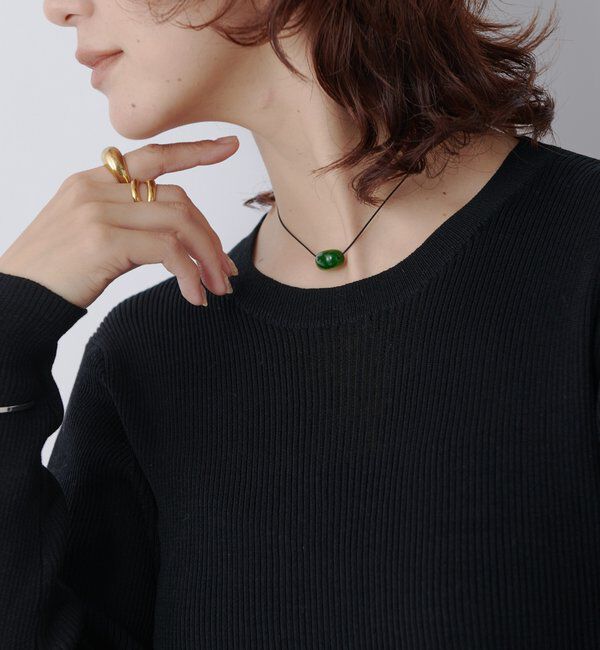  「【MONN.:.(モン)】GREENチョーカー」|ブローチ・コサージュ|