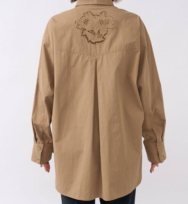  「【大人のこなれ感】カットワークオーバーシャツ」|シャツ・ブラウス|