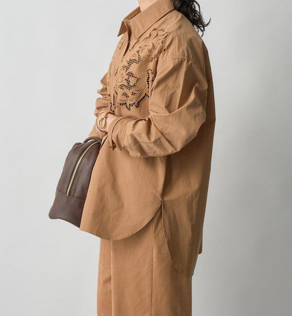  「【大人のこなれ感】カットワークオーバーシャツ」|シャツ・ブラウス|