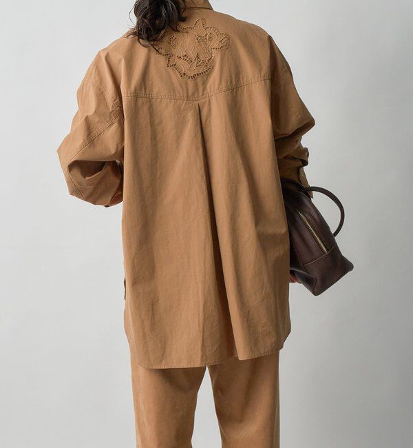  「【大人のこなれ感】カットワークオーバーシャツ」|シャツ・ブラウス|