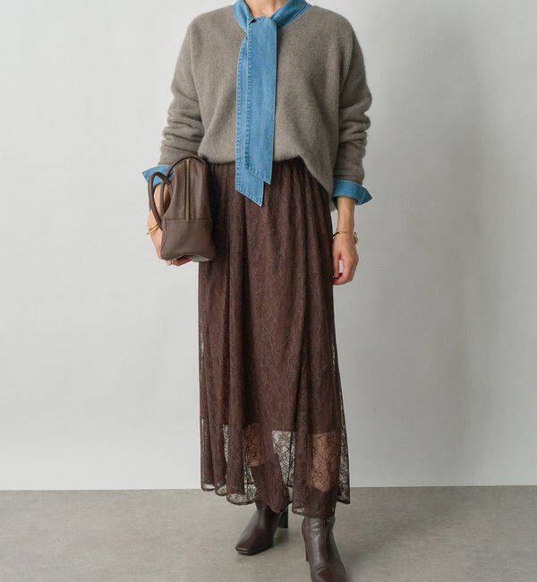  「予約【新色追加/抜け感】デニムボウタイシャツ」|シャツ・ブラウス|