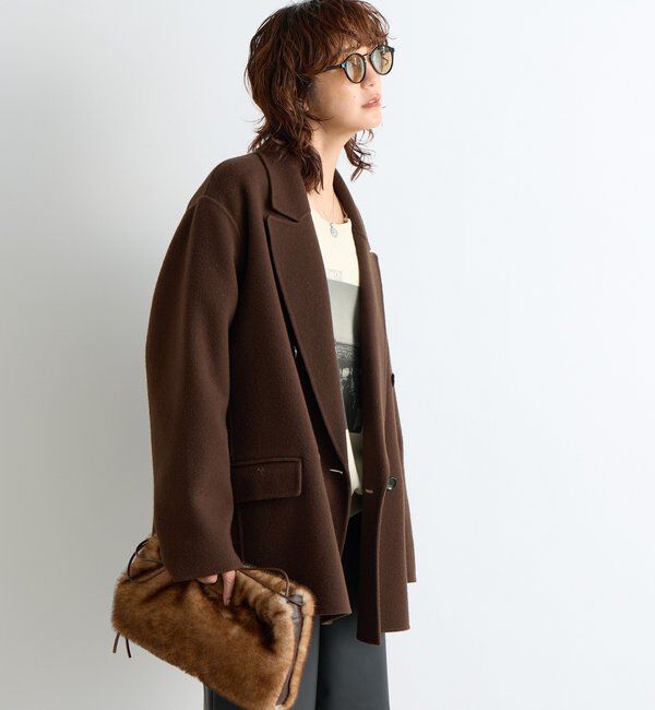  「【最高気温5度の寒い日に！/こなれ感抜群】ピークドラペルリバージャコット」|その他|