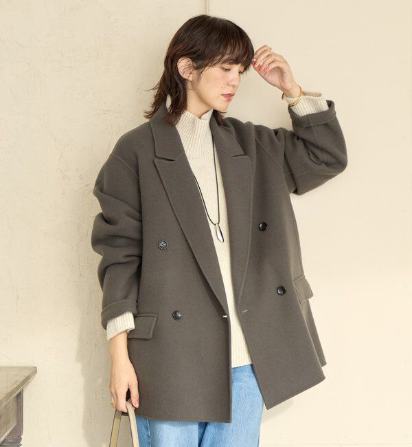  「【最高気温5度の寒い日に！/こなれ感抜群】ピークドラペルリバージャコット」|その他|