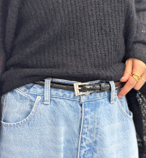  「【上品な光沢感】エナメルベルト」|ベルト|