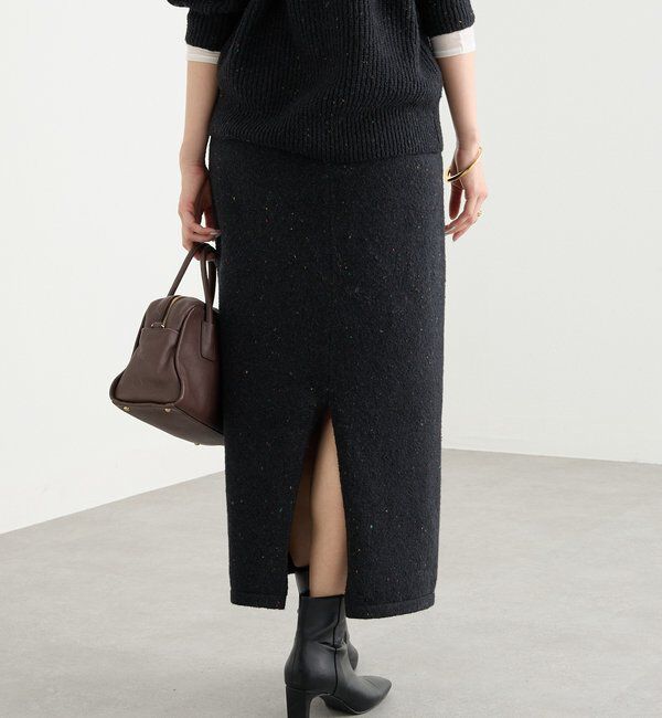  「【セットアップ対応可】ブークレーヤーンタイトスカート」|スカート|