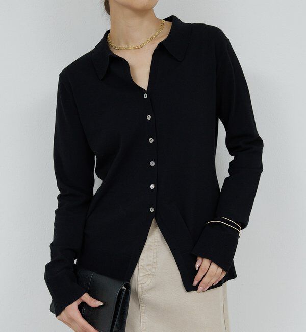  「総針ポロカーデ」|ニット・セーター|