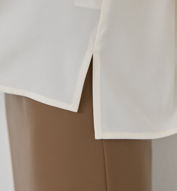  「フロントドレープブラウス」|シャツ・ブラウス|