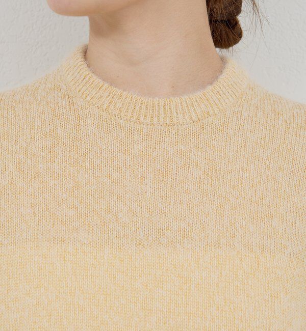  「【ATON】アルパカシルククルーネックニット/別注」|ニット・セーター|