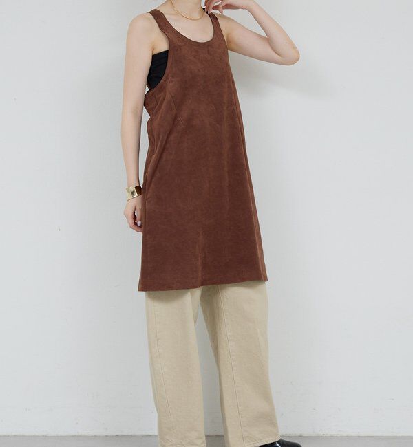  「【HERITANOVUM】エコスエードミニドレス」|ワンピース|