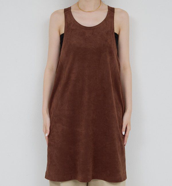  「【HERITANOVUM】エコスエードミニドレス」|ワンピース|