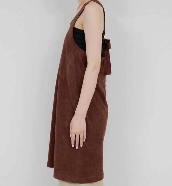  「【HERITANOVUM】エコスエードミニドレス」|ワンピース|