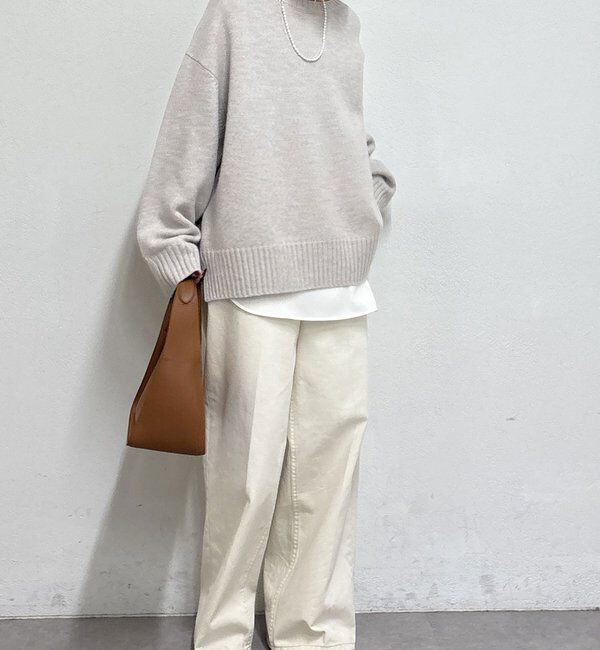  「【手洗い可】ウールクループルオーバー」|ニット・セーター|