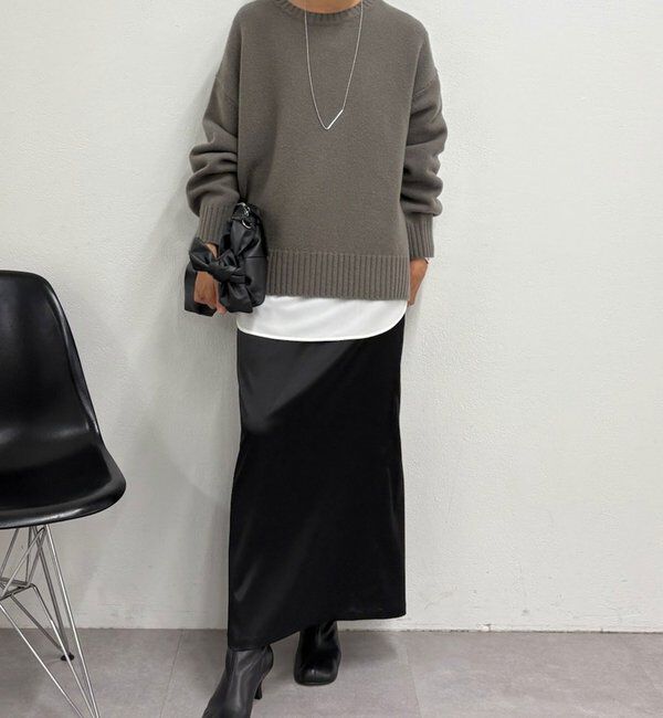  「【手洗い可】ウールクループルオーバー」|ニット・セーター|