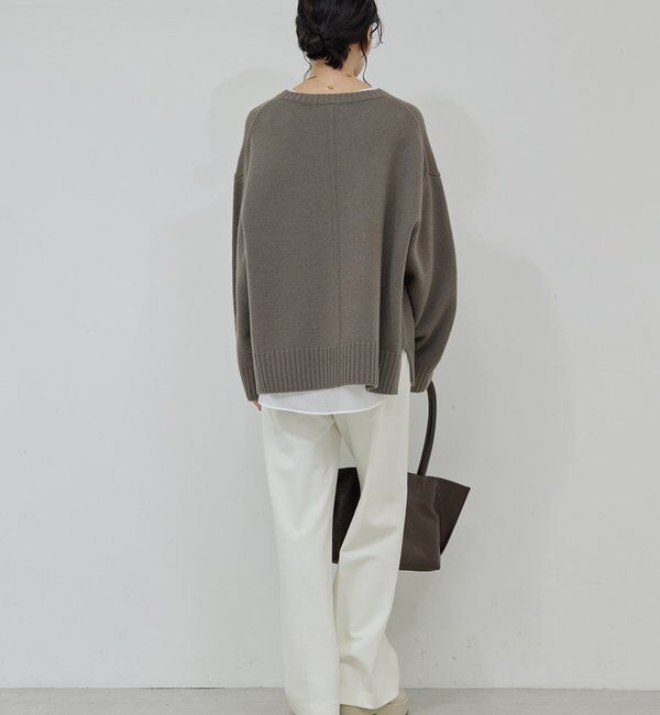  「【手洗い可】ウールクループルオーバー」|ニット・セーター|
