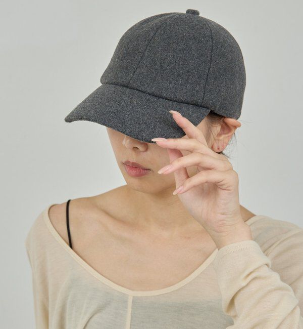  「メルトンキャップ」|ハット|グレー