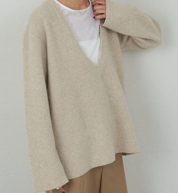  「【HERITANOVUM】 Vチュニックニット」|ニット・セーター|