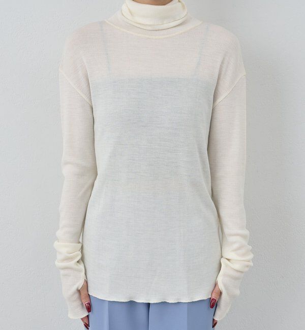  「【新色を加えてリバイバル】リブタートルカットソー」|Tシャツ・カットソー|