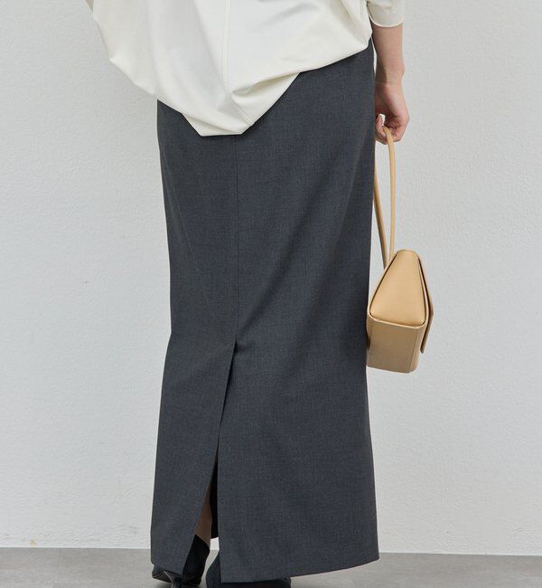  「【セットアップ対応】梳毛ストレッチタイトスカート」|スカート|