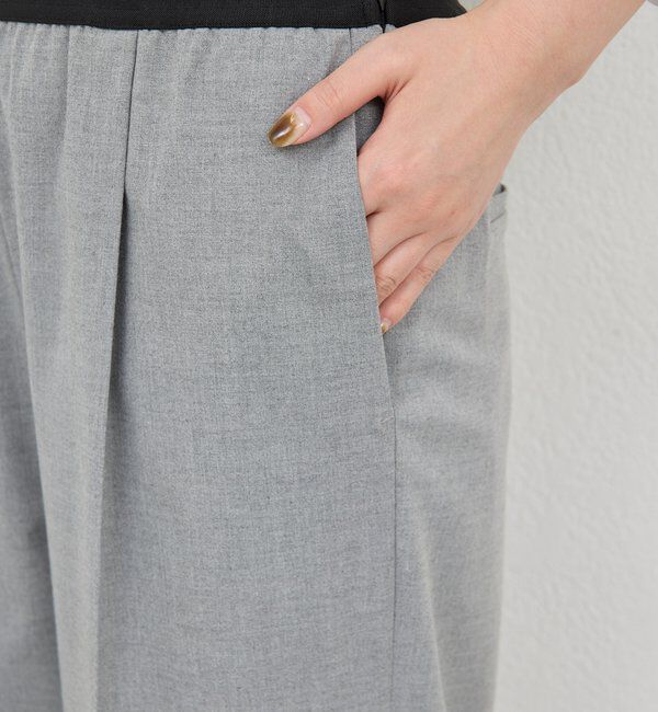  「【楽ちんキレイ見え】【セットアップ対応】エラスティックパンツ」|チノ|