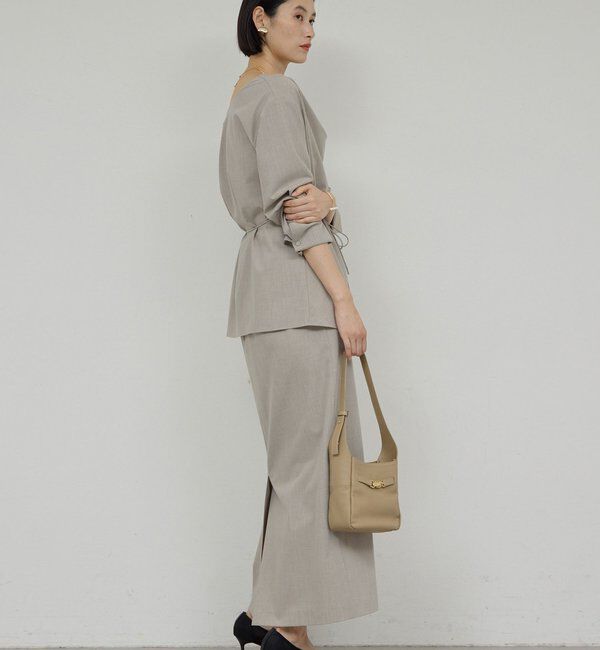  「【セットアップ対応】【2way】ドレープブラウス」|シャツ・ブラウス|