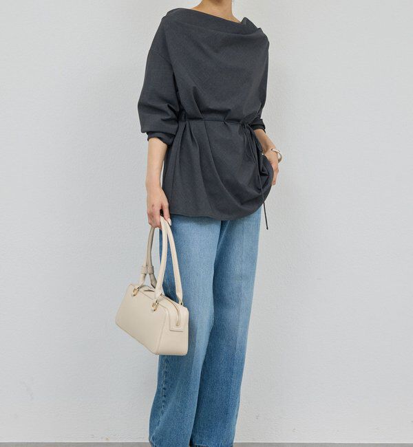  「【セットアップ対応】【2way】ドレープブラウス」|シャツ・ブラウス|